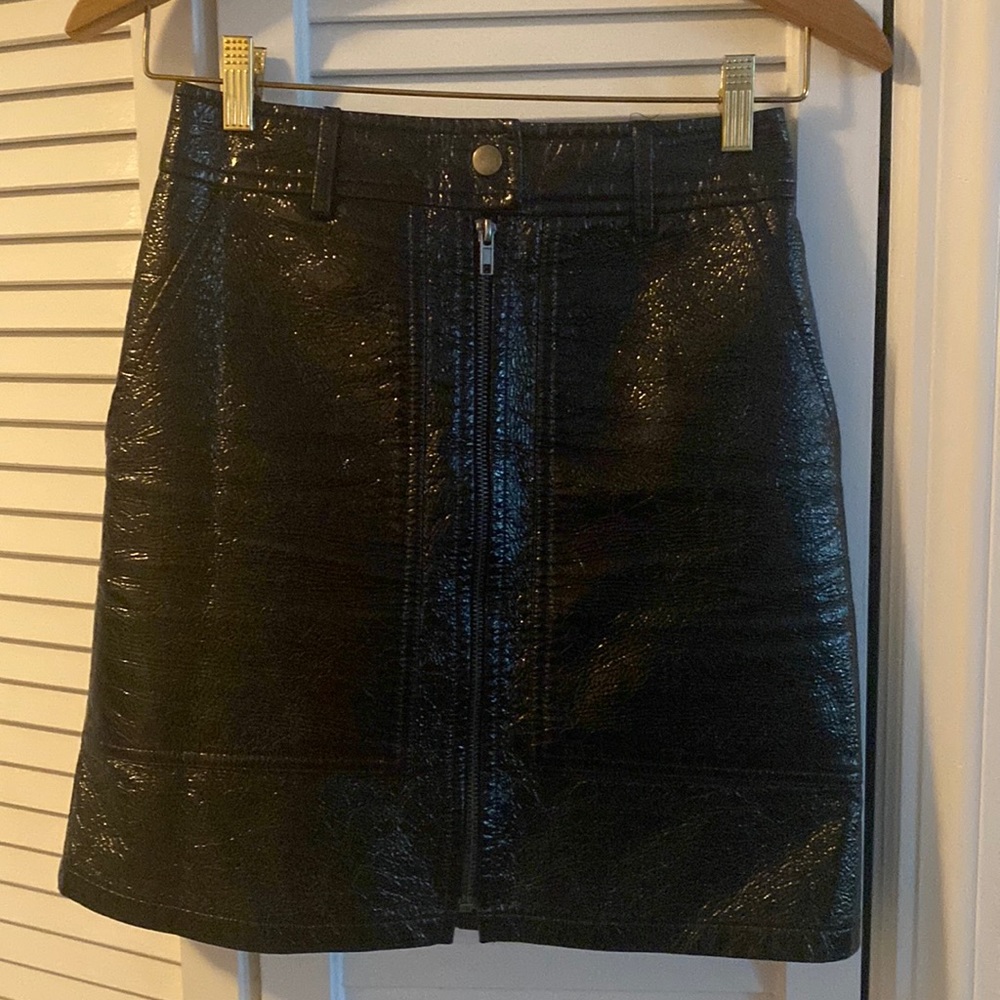 H&M Faux leather skirt, sz 4